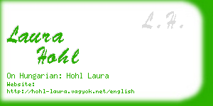 laura hohl business card